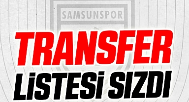 Samsunspor'un Transfer Listesi Sızdı