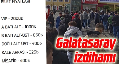Samsun'da Galatasaray İzdihamı