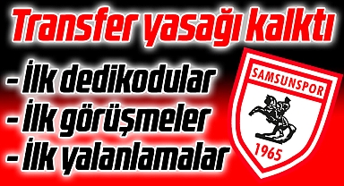 Samsunspor'da Transfer Yasağı Ertelendi, Hareket Başladı