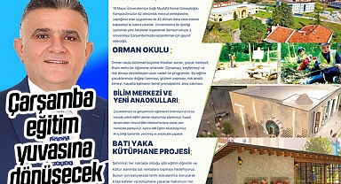 Cumhur İttifakı Çarşamba Adayı Ender Gür'den, İlçeyi Eğitim Yuvasına Dönüştürecek Projeler