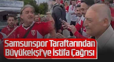 Samsunspor Taraftarından TFF Başkanı Mehmet Büyükekşi'ye İstifa Çağrısı