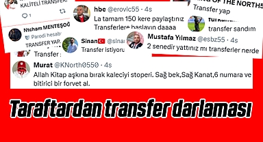 Samsunspor Taraftarından Yönetime Transfer Darlaması